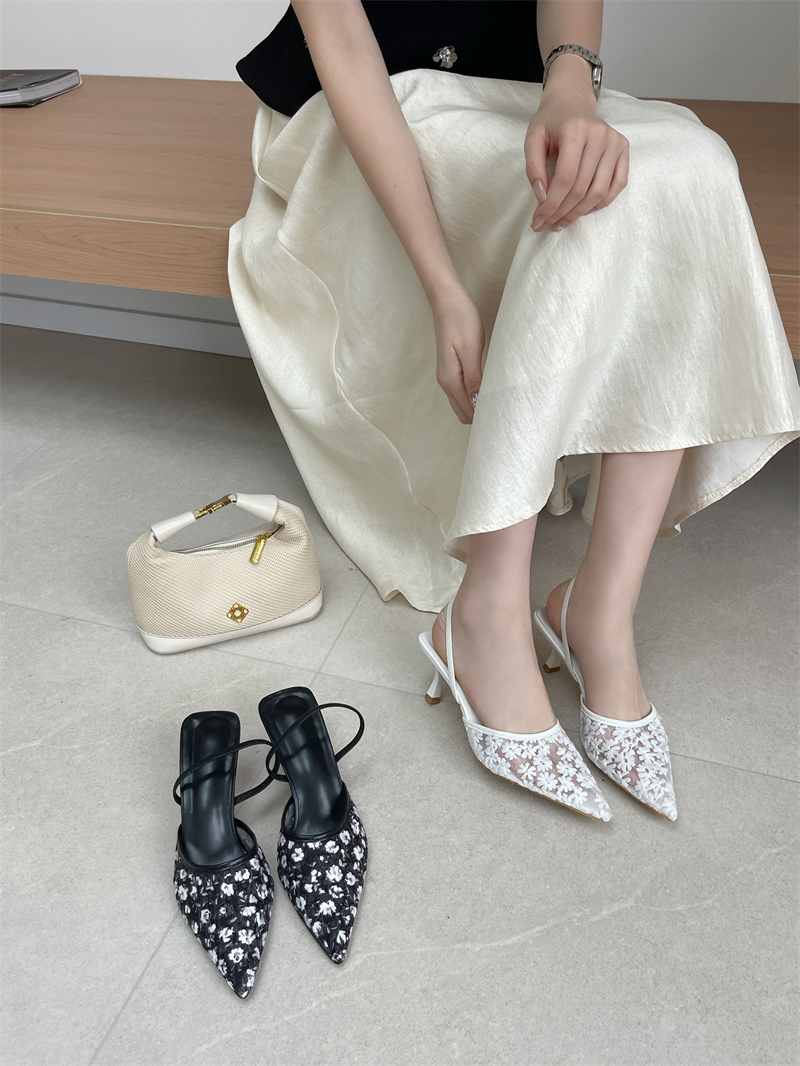 2026 New High Heel Closed Toe Back Strap Sandals Women Shoes