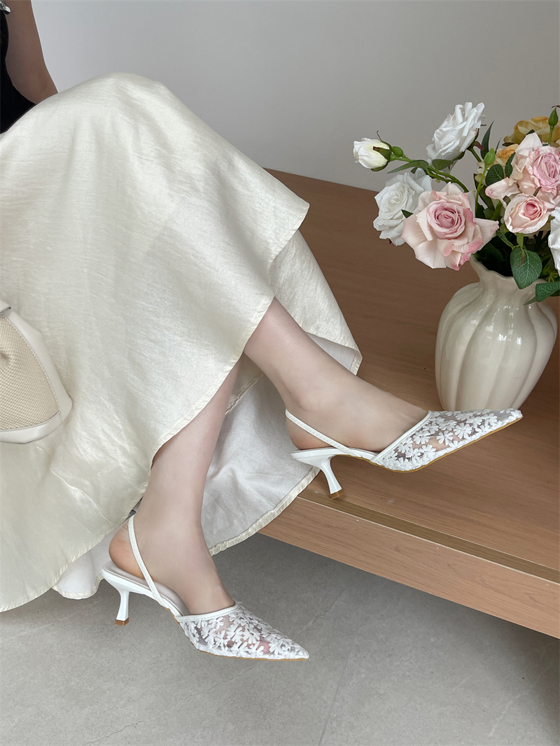 2026 New High Heel Closed Toe Back Strap Sandals Women Shoes - Image 2