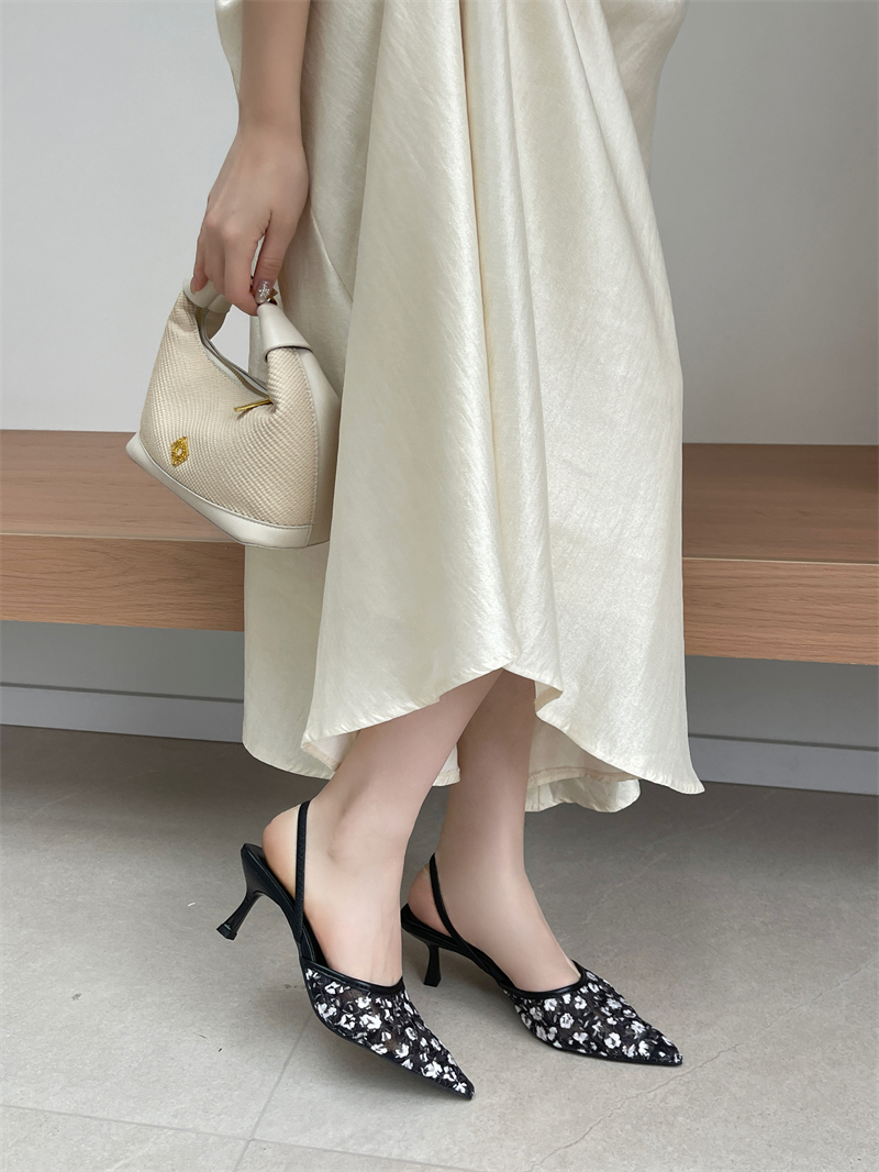 2026 New High Heel Closed Toe Back Strap Sandals Women Shoes - Image 3