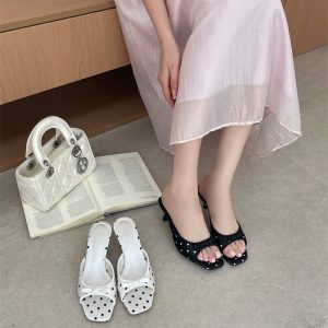 2026 New Fashion High Heel Open Toe Slipper Sandals for Women